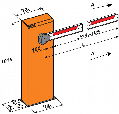 FAAC 615 BPR (3 метра)